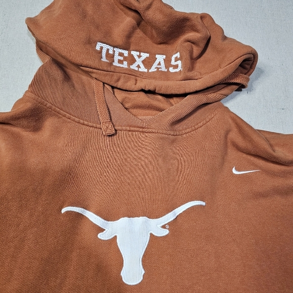 Nike Team Texas Longhorns Burnt Orange Hoodie Embroidered Mens Size XXL - Picture 6 of 10
